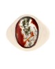 Gentlemans Moss Agate Tapered Ring